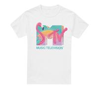 MTV Camiseta Logotipo de Flamenco para Hombre (TV6285)