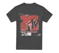 MTV Camiseta Logotipo Lavado para Adultos Unisex (TV18303)