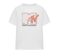 MTV Camiseta Riot Diseño Corazón para Mujer (TV27759)