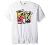 MTV Hombre MKSN224 Camiseta - Blanco - X-Large