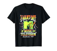 MTV I Want My Music Television Since 1981 Retro Chest Logo Camiseta