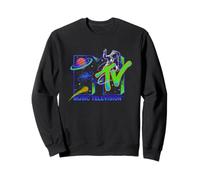 MTV Moon Man Galaxy Neon Space Vibe Sudadera