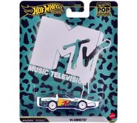 MTV MUSIC Modelo Auto DieCast CORVETTE 1984 7cm Escala 1:64 Hot Wheels JHW93