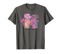 MTV Music Television Distressed Hibiscus Classic Logo Camiseta