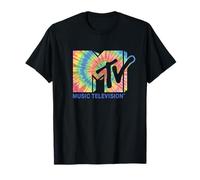 MTV Psychedelic Rainbow Tie Dyed Music Television Camiseta