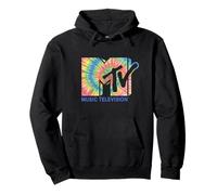 MTV Psychedelic Rainbow Tie Dyed Music Television Sudadera con Capucha