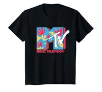 MTV Retro 90s Summer Floral Logo Niños Camiseta