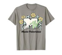 MTV Retro Garden with Mushrooms and Flowers Camiseta