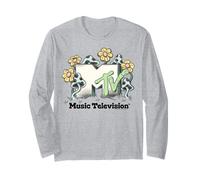 MTV Retro Garden with Mushrooms and Flowers Manga Larga