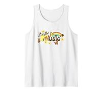MTV See The Music Retro 70s Butterfly Rainbow Camiseta sin Mangas