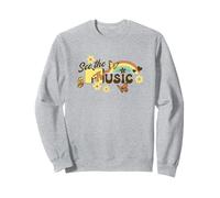 MTV See The Music Retro 70s Butterfly Rainbow Sudadera