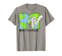 MTV World Map Print Logo Camiseta