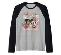 MTV World Wide Rock Tour Roses Butterflies Camiseta Manga Raglan