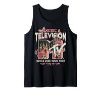 MTV World Wide Rock Tour Roses Butterflies Camiseta sin Mangas