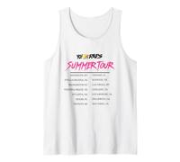 MTV Yo! Raps Summer Tour City List Neon 90s Hip Hop Camiseta sin Mangas