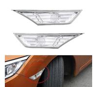MTVTFECEWG Autopartes Reflector De Parachoques Delantero De Coche, Carcasa De Lámpara De Indicador Lateral Para Civic 2016, 2017, 2018, 2019, 2020, 2021, Coupe/Sedan/Hatchback (Clear)