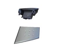 MTVTFECEWG Cubierta Base Reposabrazos Puerta Para Peugeot 107 Para Toyota Para Aygo Para Citroen C1 2005-2009 Cubierta Manija Interior Coche Hebilla Puerta (RH Cover and Base)