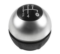 MTVTFECEWG Funda Protectora Para Pomo De Palanca Cambios 5/6 Velocidades Para Fiat 500 500C 2007-2018 Cambios Marcha Coche(5 Speed Silver)