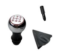 MTVTFECEWG Funda Protectora Para Pomo De Palanca Cambios Accesorios Para Peugeot 206 306 406 107 207 307 308 2008 3008 Cambios Marcha Coche(Chrome Red)