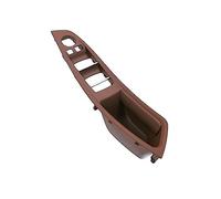 MTVTFECEWG Interior Manija Interior Puerta Delantera Para 5 Series F10 F11 F18 520 523 Panel Puerta Botón Asiento Conductor Caja Marco Interruptor (LHD Brown)