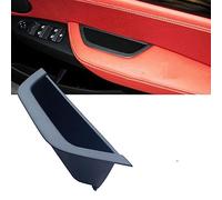 MTVTFECEWG Izquierda Derecha Para X3 X4 F25 F26 2010-2016 Conductor Puerta Interior Del Coche Manija Cubierta De Cuero Conjunto Reemplazo (Right Driver Black)