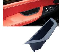 MTVTFECEWG Izquierda Derecha Para X3 X4 F25 F26 2010-2016 Conductor Puerta Interior Del Coche Manija Cubierta De Cuero Conjunto Reemplazo (Left Driver Black)