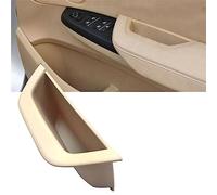 MTVTFECEWG Izquierda Derecha Para X3 X4 F25 F26 2010-2016 Conductor Puerta Interior Del Coche Manija Cubierta De Cuero Conjunto Reemplazo (Right Driver Beige)