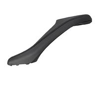 MTVTFECEWG Para 5 Series F10 F18 2010-2017, Panel Interior Izquierdo Y Derecho Panel Puerta Interior Cuero Cubierta Embellecedora Tirador Manija (Black-Left-LHD)