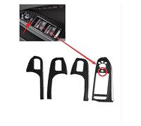 MTVTFECEWG Para A4 B8 A5 Q5 2008 2009 2010-2016 Fibra De Carbono Puerta Ventana Elevador Panel Botón Marco Pegatina Embellecedora (Right drive Style 2)