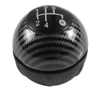 MTVTFECEWG Para Fiat 500 500C 2008-2018 Funda Protectora Para Pomo De Palanca Cambios 5/6 Velocidades Cambios Marcha Coche(5 Speed Carbonfiber)