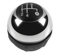 MTVTFECEWG Para Fiat 500 500C 2008-2018 Funda Protectora Para Pomo De Palanca Cambios 5/6 Velocidades Cambios Marcha Coche(5 Speed Chrome)