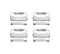 MTVTFECEWG Para Ford Para F150 Para Raptor 2009-2014 Pegatinas Para Coche Manija Puerta Exterior Coche Cubierta Decorativa Pegatinas Accesorios (Chrome)