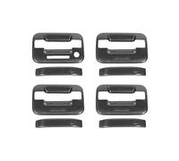 MTVTFECEWG Para Ford Para F150 Para Raptor 2009-2014 Pegatinas Para Coche Manija Puerta Exterior Coche Cubierta Decorativa Pegatinas Accesorios (Carbon Fiber Grain)