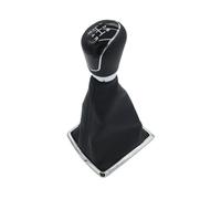 MTVTFECEWG Para Ford Para Focus 2 MK2 FL MK3 MK4 Para Fiesta MK7 Para KUGA 2006-2013 Funda Protectora Para Pomo De Cambio Marchas Manual 5/6 Velocidades Cambios Marcha Coche(5 Speed Black)