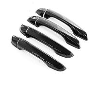 MTVTFECEWG Para Hyundai I30 GT PD Para Elantra 2017 2018 2019 2020 2021 Cubierta Negra Brillante Para Manija Puerta Pegatina Embellecedora Accesorios Estilo (Black no button)