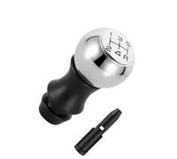 MTVTFECEWG Para Peugeot 106 206 306 406 107 207 307 407 301 308 2008 3008 ABS Pomo De Palanca Cambios MT Aleación 5 Velocidades Cambios Marcha Coche(Chrome black font)