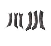 MTVTFECEWG Para Serie 3 E90 E91 316 318 320 325 328 Panel Manija Interior Manija Puerta Cubierta Decorativa Patrón Fibra Carbono (Right rudder carbon)