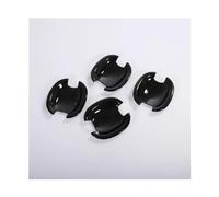 MTVTFECEWG Para Skoda Para Fabia Para Octavia 2008-2013 Cubiertas De Manija De Puerta De Coche Cromadas Negras Brillantes Pegatinas Accesorios De Estilo (B)