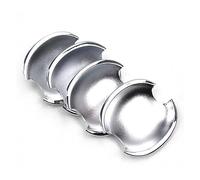MTVTFECEWG Para Skoda Para Fabia Para Octavia 2008-2013 Cubiertas De Manijas De Puerta De Coche Cromadas Negras Brillantes Pegatinas Accesorios De Estilo (Silver bowl)