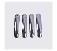 MTVTFECEWG Para Skoda Para Fabia Para Octavia 2008-2013 Cubiertas De Manijas De Puerta De Coche Cromadas Negras Brillantes Pegatinas Accesorios De Estilo (Silver 2 keyholes)