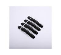 MTVTFECEWG Para Skoda Para Fabia Para Octavia 2008-2013 Cubiertas De Manijas De Puerta De Coche Cromadas Negras Brillantes Pegatinas Accesorios De Estilo (Black 0 keyhole)