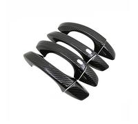 MTVTFECEWG Para Skoda Para Octavia MK3 5E 2012~2019 2014 2016 Cubierta Manija Puerta Fibra De Carbono Accesorios Estilo Protector De Coche Pegatinas Ggadget (4Handle 2 Buttons)