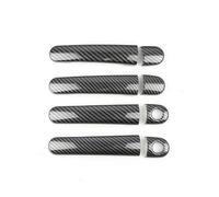 MTVTFECEWG Para Skoda Para Octavia Para Fabia 2001-2007 Para Superb 2001-2008 Para Roomster Pegatinas Manijas Puertas Exteriores Coche (Carbon Texture B)
