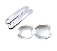 MTVTFECEWG Para Skoda Para Roomster 5J 2006~2015 Cromo Manija Puerta Del Coche Cubierta Recortar Set Accesorios Exteriores 2007 2008 2009 2010 2012 2013 2014 (HandleBowl 2 Keyhole)