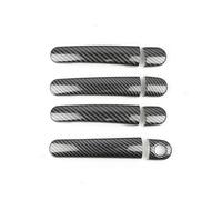 MTVTFECEWG Pegatinas Manijas Puertas Exteriores Coche Para Skoda Para Octavia Para Fabia 2001-2007 Para Superb 2001-2008 Para Roomster (Carbon Texture A)