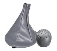 MTVTFECEWG Pomo De Palanca Cambios 5 Velocidades Con Funda Cuero Para Fiat Para Panda 500 500c 2003-2013 Cambios Marcha Coche(Gear knob gaiter)