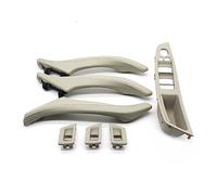 MTVTFECEWG RHD Driver Beige Negro 7PCS Set Para 5 Series F10 F11 523i 525i 528i 530 Conjunto Manija Puerta Cuero Interior Automóvil (Model A Oyster)