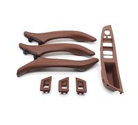 MTVTFECEWG RHD Driver Beige Negro 7PCS Set Para 5 Series F10 F11 523i 525i 528i 530 Conjunto Manija Puerta Cuero Interior Automóvil (Model A Brown)