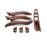 MTVTFECEWG RHD Driver Beige Negro 7PCS Set Para 5 Series F10 F11 523i 525i 528i 530 Conjunto Manija Puerta Cuero Interior Automóvil (Model B Brown)