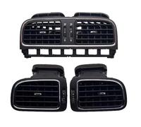 MTVTFECEWG Ventilación De Aire Salida De Aire Central para Salpicadero Color Negro Mate para Polo 2011-2013 6RD819728 6RD 819 728 Salida Aire Acondicionado(1set)